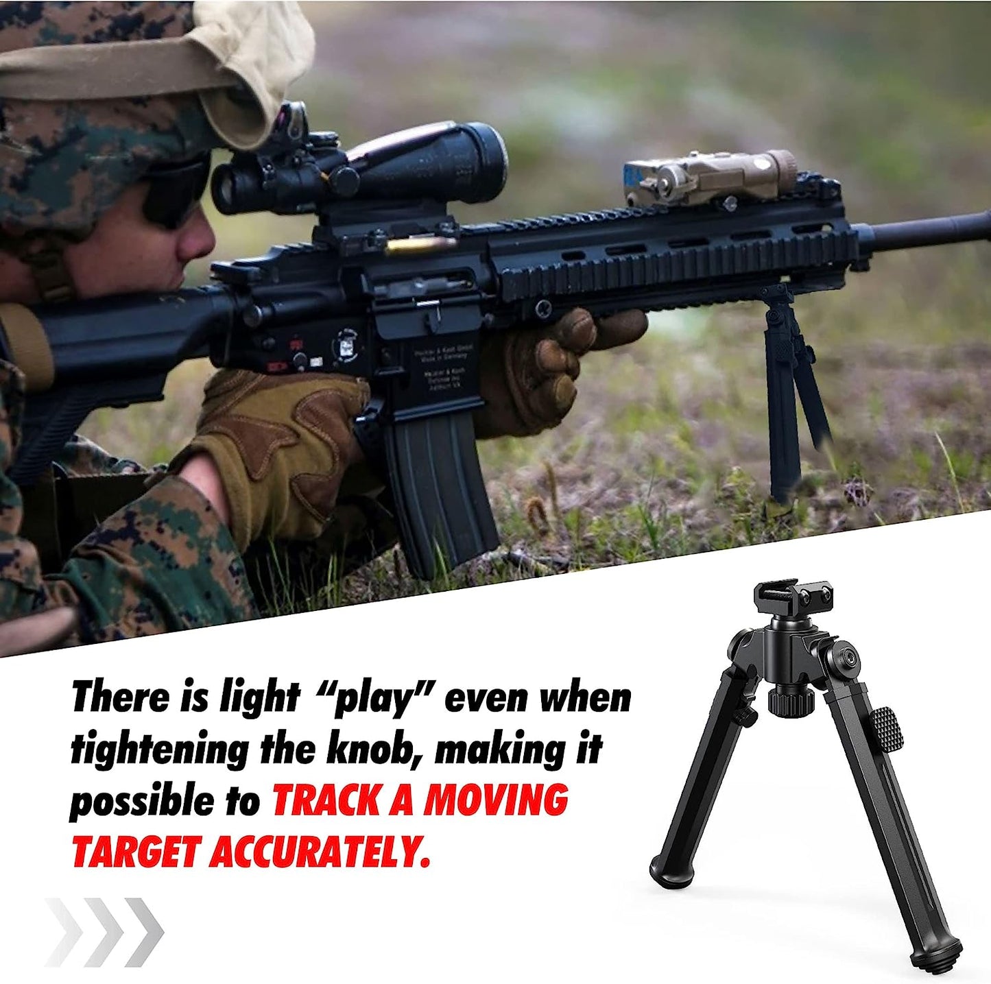 AGOA™ Tactical Bipod With Swivel Mount