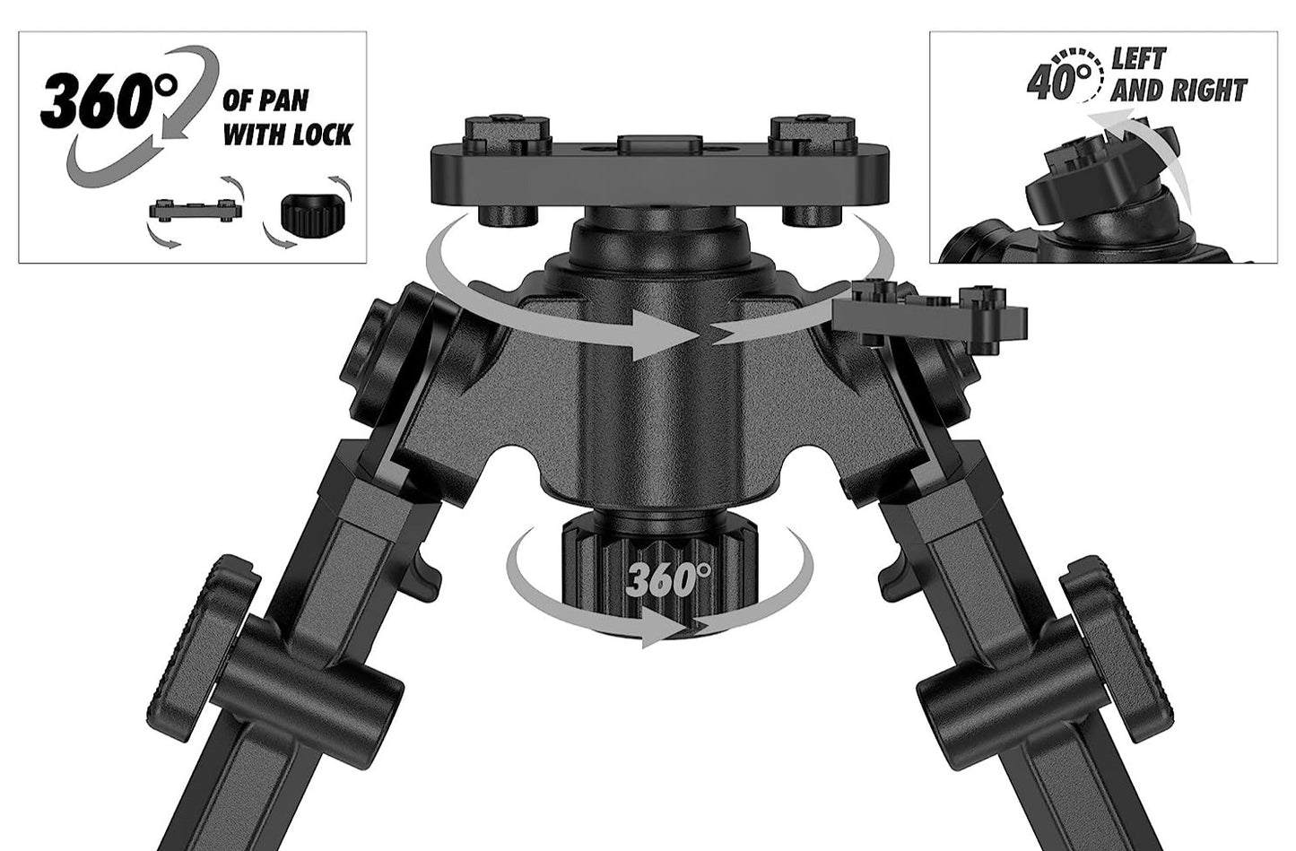 AGOA™ Tactical Bipod With Swivel Mount